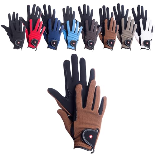 RL24 - Reithandschuhe Kinder Professional Nubuk | Handschuhe zum Reiten | Reiterhandschuhe mit Magic-Lederimitat | robust, rutschfest & atmungsaktiv | Reitzubehör in Schwarz/Braun | 12 Jahre RL24 - Reithandschuhe Kinder Professional Nubuk | Handschuhe zum Reiten | Reiterhandschuhe mit Magic-Lederimitat | robust, rutschfest & atmungsaktiv | Reitzubehör in Schwarz/Braun | 12 Jahre von RL24