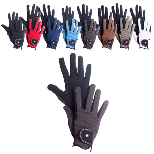 RL24 - Reithandschuhe Damen & Herren Professional Nubuk | Handschuhe zum Reiten | Reiterhandschuhe mit Magic-Lederimitat | robust, rutschfest & atmungsaktiv | Reitzubehör in Schwarz/Dunkelgrau | M RL24 - Reithandschuhe Damen & Herren Professional Nubuk | Handschuhe zum Reiten | Reiterhandschuhe mit Magic-Lederimitat | robust, rutschfest & atmungsaktiv | Reitzubehör in Schwarz/Dunkelgrau | M von RL24