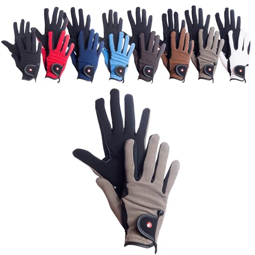 RL24 - Reithandschuhe Damen & Herren Professional Nubuk | Handschuhe zum Reiten | Reiterhandschuhe mit Magic-Lederimitat | robust, rutschfest & atmungsaktiv | Reitzubehör in Schwarz/Grau | S RL24 - Reithandschuhe Damen & Herren Professional Nubuk | Handschuhe zum Reiten | Reiterhandschuhe mit Magic-Lederimitat | robust, rutschfest & atmungsaktiv | Reitzubehör in Schwarz/Grau | S von RL24