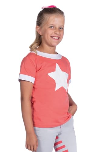 T-Shirt -Bibi&Tina Star- 3004 Koralle 128 (as3, Numeric, Numeric_128, Regular) von HKM