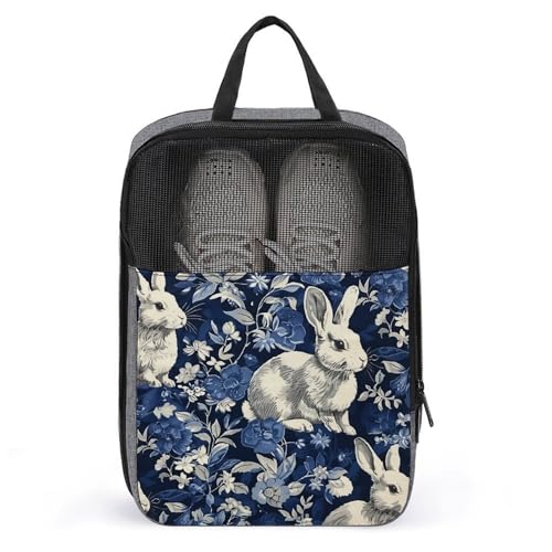 Schuhbeutel für Reisen, ein Haufen Kaninchen, bedruckter Schuhbeutel für Reisen, Schuhtasche, wasserdicht, tragbar, Organizer, Sneaker, Reisetasche für Damen und Herren, ein Haufen Kaninchen, von HKMNTGD