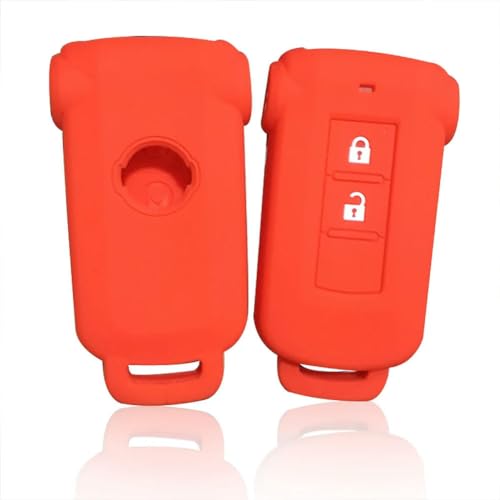 Silikon-Gel-Autoschlüssel-Hülle für N-ISSAN Qashqai J10 Juke J11 X Trail Schlüsselhalter Hülle für Schlüsselanhänger, Alarmschlüssel-Hülle für N-ISSAN Altima-Rot von HKSOPC