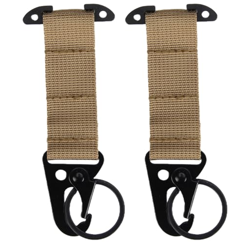 2 x Gurtband-Karabinerschnallen, Clip-Gurtband, Nylon-Gurtschnallen, Gurtclip für Outdoor, Camping, Jagd, Ausrüstung, Zubehör von HLBEST