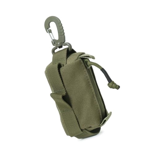 Taktische Gürteltasche, kleine Werkzeugtasche, Schlüsselanhänger, Reißverschluss, Outdoor-Schnalle, Aufbewahrungstasche, Mehrzwecktasche für Camping, Wandern von HLBEST