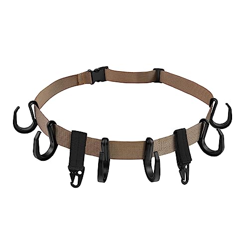 Treestand Strap Gear Kleiderbügel mit großen Haken, leicht, mehrere Zubehörhalter, Outdoor-Baumständer, Bogen-Getriebebügel von HLBEST