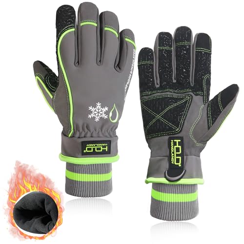 HLDD HANDLANDY wasserdichte isolierte Arbeitshandschuhe, 3M Thinsulate Thermische Winterhandschuhe für Männer Touchscreen, Warme Ski- und Snowboard-Handschuhe für Kaltes Wetter HLDD HANDLANDY wasserdichte isolierte Arbeitshandschuhe, 3M Thinsulate Thermische Winterhandschuhe für Männer Touchscreen, Warme Ski- und Snowboard-Handschuhe für Kaltes Wetter von HLDD HANDLANDY