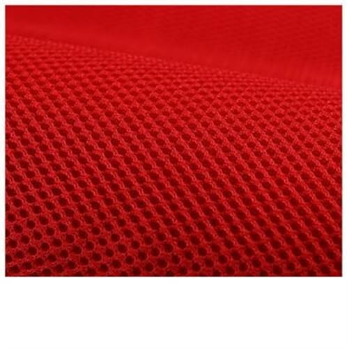 HLQXHM Lautsprecher-Netzstoff, Hygrolon, dick, atmungsaktiv, 150 cm breit, Rot, 50 x 150 cm, 180 g/m² von HLQXHM