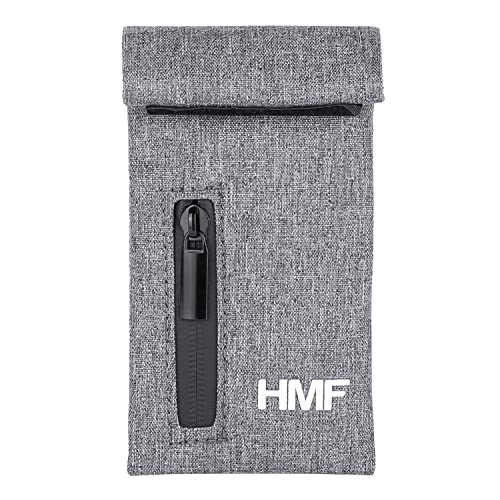 HMF Geruchsdichte Tasche, Leckerlibeutel für Hunde | Größe S | Polyester | Grau von HMF
