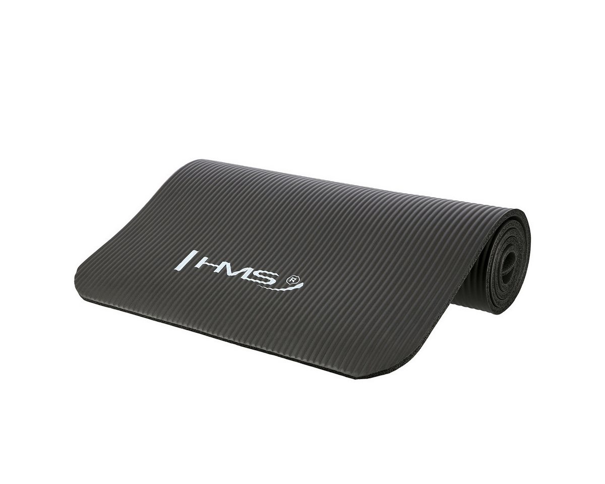 HMS Fitnessmatte Yogamatte Sportmatte Gymnastikmatte Pilates schwarz, inkl. Tragegurt, 12mm dick, 183cm lang HMS Fitnessmatte Yogamatte Sportmatte Gymnastikmatte Pilates schwarz, inkl. Tragegurt, 12mm dick, 183cm lang von HMS