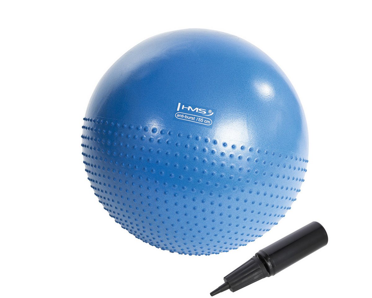 HMS Gymnastikball 55cm Trainingsball Fitnessball Yoga Gymnastik Massagenoppen, belastbar bis 250kg, inkl. Ballpumpe HMS Gymnastikball 55cm Trainingsball Fitnessball Yoga Gymnastik Massagenoppen, belastbar bis 250kg, inkl. Ballpumpe von HMS
