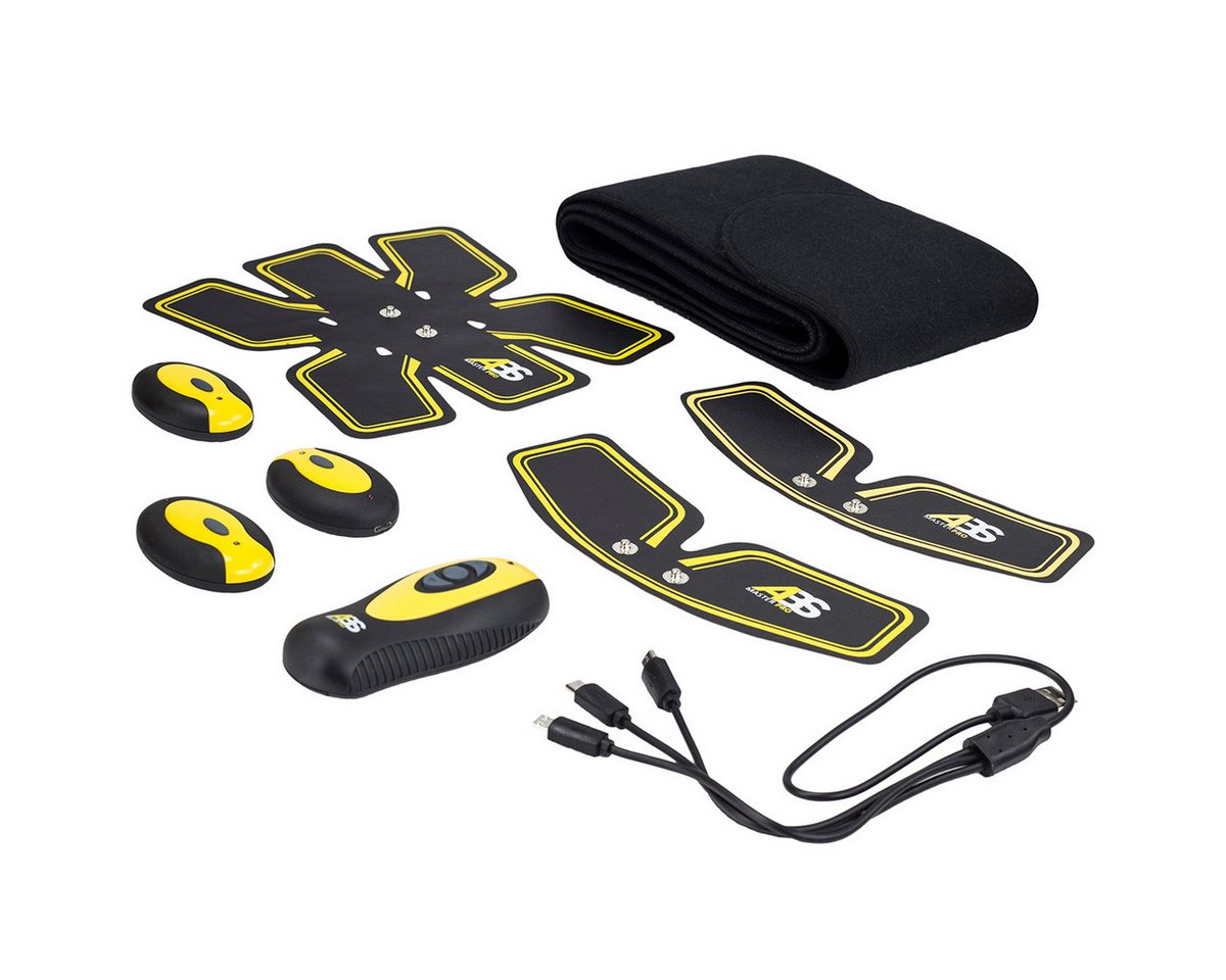 HMS TENS-EMS-Gerät Bauchtrainer EMS Trainingsgerät Reizstrom Fitnessgerät, 1 x großes Pad, 2 x kleines Pad, 4 x Schmetterlinge HMS TENS-EMS-Gerät Bauchtrainer EMS Trainingsgerät Reizstrom Fitnessgerät, 1 x großes Pad, 2 x kleines Pad, 4 x Schmetterlinge von HMS