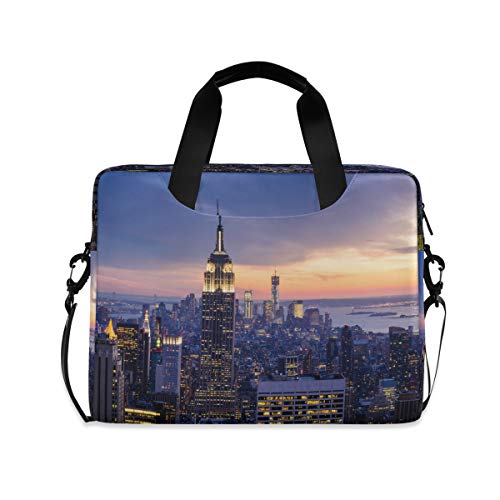 HMZXZ New York City Himmelscraperst Sonnenuntergang Laptoptasche 13 14 15.6 Zoll Laptop Tasche Aktentasche Hülle Notebooktasche Schulter Tasche Handtasche für Arbeit Business Uni HMZXZ New York City Himmelscraperst Sonnenuntergang Laptoptasche 13 14 15.6 Zoll Laptop Tasche Aktentasche Hülle Notebooktasche Schulter Tasche Handtasche für Arbeit Business Uni von HMZXZ