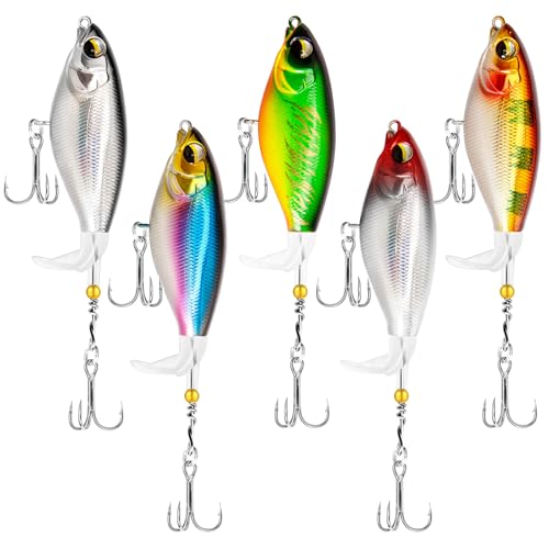 Wobbler Hecht, Hecht Köder -9.2cm 12g, 5 Stück Top Water Angelköder, Schwimmende Köder für Bass Wels Hecht, Bigbait Hechtköder, Big Bait zum Hecht Angeln, Raubfisch Köder Wobbler Hecht, Hecht Köder -9.2cm 12g, 5 Stück Top Water Angelköder, Schwimmende Köder für Bass Wels Hecht, Bigbait Hechtköder, Big Bait zum Hecht Angeln, Raubfisch Köder von HNCY