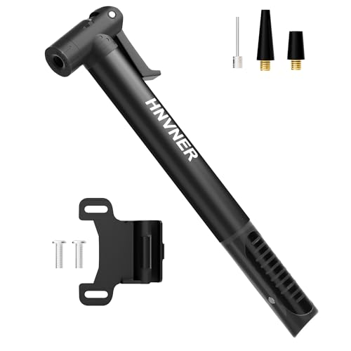 HNVNER Mini Fahrradpumpe 100 PSI, Luftpumpe Fahrrad Klein für Presta und Schrader, Handpumpe Fahrrad mit Nadel & Rahmen, für Rennrad, Mountainbikes, BMX, E-Bike HNVNER Mini Fahrradpumpe 100 PSI, Luftpumpe Fahrrad Klein für Presta und Schrader, Handpumpe Fahrrad mit Nadel & Rahmen, für Rennrad, Mountainbikes, BMX, E-Bike von HNVNER