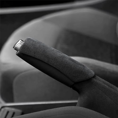 Auto Handbremse Abdeckung für Audi A4 B9 Avant Wagon 2015-2021 2022 2023 2024 verschleißfest Anti-Rutsch Handbremsgriff Schutzhülle Schutz Autos Änderung Zubehör,Grey von HNWYY