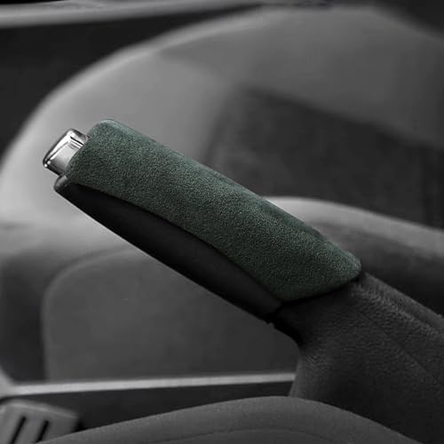 Auto Handbremse Abdeckung für Audi Q3 8U 2011-2015 2016 2017 2018 verschleißfest Anti-Rutsch Handbremsgriff Schutzhülle Schutz Autos Änderung Zubehör,Green von HNWYY