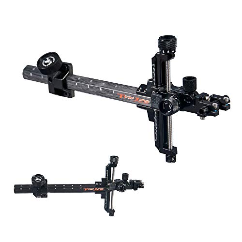 HNZMDY Bogenschießen Compound Bogenvisier TP8810 für Zielübungen Carbon Visiere für Compoundbogen Micro Adjust Abnehmbare Halterung ohne Sight Scope (schwarz) von HNZMDY