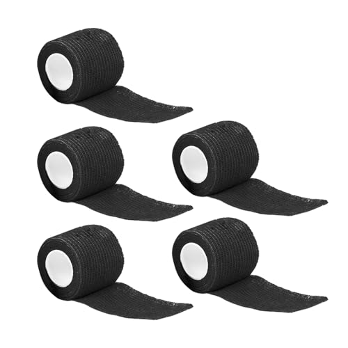 HNsdsvcd 5 Stück Elastische Kohäsive Bandage Selbstklebende Bandage Flexibles Medizinisches Erste Hilfe Klebeband Für Sport Fitness Schmerzen von HNsdsvcd