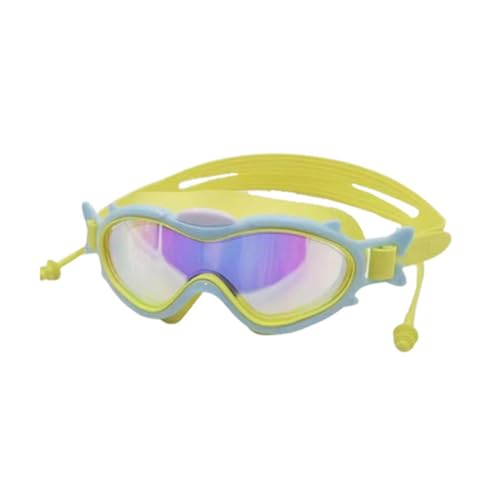 HNsdsvcd Froschresistente Kinder-Schwimmbrille mit Ohrstöpseln, 180 Grad Weitsicht, Schwimmbrille für Jungen und Mädchen von HNsdsvcd