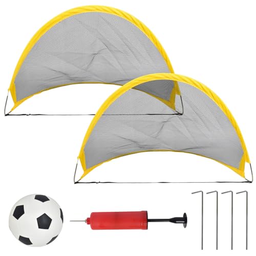 HNsdsvcd Fußball Fußball Outdoor Trainingsnetz Kinder Faltbares Fußballtornetz Jugendfußballtor Trainingsausrüstung Einfach Zu Bedienen von HNsdsvcd