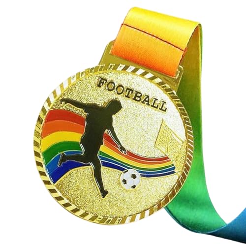 HNsdsvcd Fußballmedaillen Gold/Silber/Bronzemedaillen Metallpreise Auszeichnungen Für Sportwettkämpfe Fußballspiele Partyzubehör von HNsdsvcd