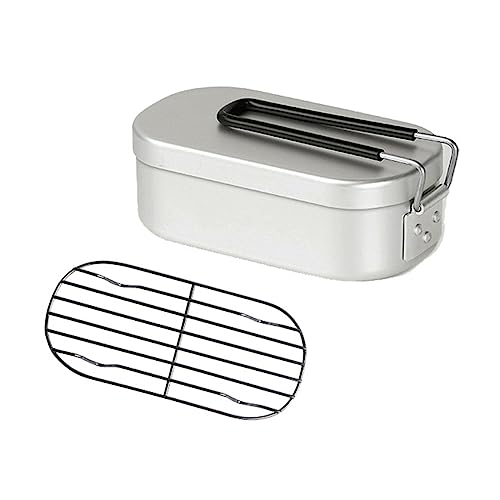 HNsdsvcd Isolierte Lunchbox Für Den Außenbereich Mit Griffen Aluminium Lunchbox Tragbare Box Für Camping Reisen Angeln Langlebig von HNsdsvcd