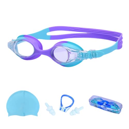 HNsdsvcd Kinder-Schwimmbrillen-Set, wasserdicht, auslaufsicher, für Jungen und Mädchen von HNsdsvcd