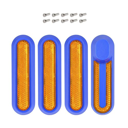 HNsdsvcd Reflektoren Für Die Hintere Seitenradabdeckung des Elektrorollers Mit Schrauben. Ersatz Der Reflektierenden Streifen Für Die Seitenabdeckung des Elektrorollers von HNsdsvcd
