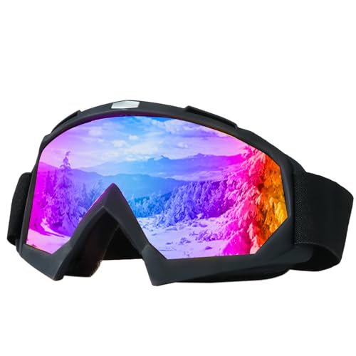 HO-SFSM Skibrille Ski Snowboard Brille, Motorradbrille, Anti Fog UV Schutzbrille, Sowohl für Damen Als Auch für Herren, Geeignet für Outdoor-Sportarten von HO-SFSM