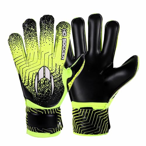 HO Soccer Force Green Torwarthandschuhe, Unisex, Kinder, Schwarz/Limette, 6 von HO SOCCEER