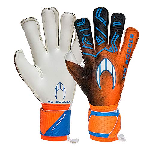 Ho Soccer ESKUDO II RN Orange Torwarthandschuhe, Unisex, Erwachsene, Orange/Blau, 7,5 von HO Soccer