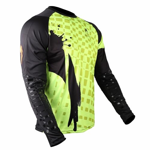 HO Soccer Adikt Pro Lime Blast - Langärmliges Torwarttrikot mit Polsterung, erleichtert die Ballkontrolle, Uni, Erwachsene, Limettengrün/Schwarz, Größe L HO Soccer Adikt Pro Lime Blast - Langärmliges Torwarttrikot mit Polsterung, erleichtert die Ballkontrolle, Uni, Erwachsene, Limettengrün/Schwarz, Größe L von HO Soccer