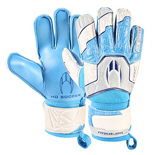 HO Soccer Basic Protek Flat Blue Spark Torwarthandschuhe, blau/weiß, 41,5 von HO Soccer