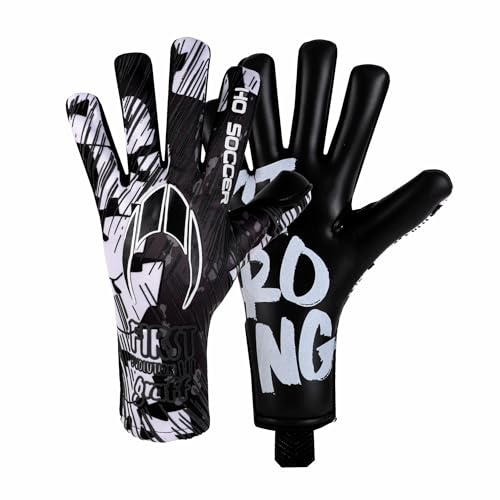 HO Soccer First Evolution III NG Graffiti Black Torwarthandschuhe, Unisex, Kinder, Schwarz/Weiß, 4 von HO Soccer