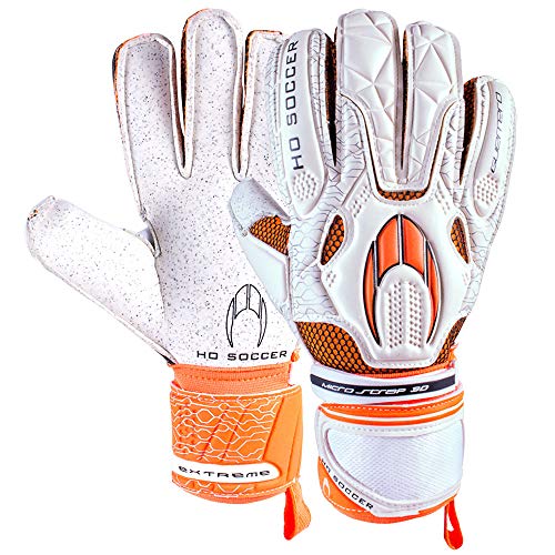 Ho soccer Flat Extreme Torwarthandschuhe, Unisex, für Erwachsene, Unisex-Erwachsene, 0510659_9.5, Weiß/Orange, 42,5 Ho soccer Flat Extreme Torwarthandschuhe, Unisex, für Erwachsene, Unisex-Erwachsene, 0510659_9.5, Weiß/Orange, 42,5 von HO Soccer