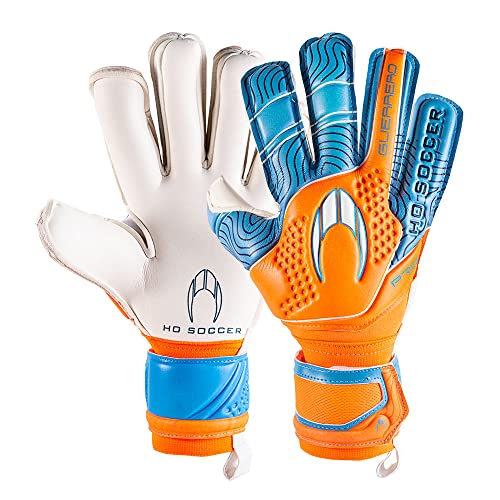 HO Soccer Guerrero Pro Roll/Negative Tropic Orange Torwarthandschuhe, Unisex, Erwachsene, Orange/Blau, 11 von HO Soccer