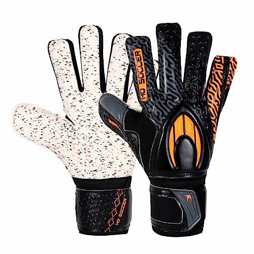 HO Soccer HG Initial Negative Black-Orange Torwarthandschuhe, Unisex, Kinder, Schwarz/Orange von HO Soccer