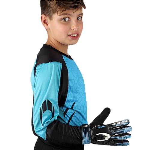 HO Soccer Kid Keeper Torwart-Set Deep-Sea Blue, langärmliges T-Shirt mit Polsterung und Langer Hose, Polyester, Uni, Kinder, Blau/Schwarz, Größe 10 HO Soccer Kid Keeper Torwart-Set Deep-Sea Blue, langärmliges T-Shirt mit Polsterung und Langer Hose, Polyester, Uni, Kinder, Blau/Schwarz, Größe 10 von HO Soccer