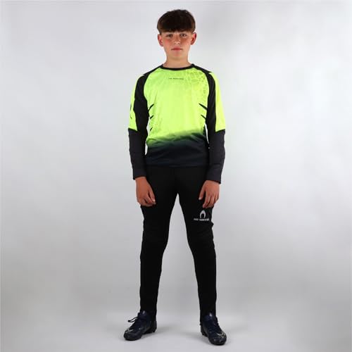 HO Soccer Kid Keeper Torwart-Set Deep-Sea Lime, Langarmshirt mit Polsterung und Langer Hose, Polyester, Uni, Kinder, Blau/Schwarz, Größe 8 HO Soccer Kid Keeper Torwart-Set Deep-Sea Lime, Langarmshirt mit Polsterung und Langer Hose, Polyester, Uni, Kinder, Blau/Schwarz, Größe 8 von HO Soccer