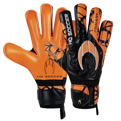 HO Soccer Primary Protek FL AXIAL Orange Torwarthandschuhe, Unisex, Kinder, Orange/Schwarz, Größe 4,5 von HO Soccer