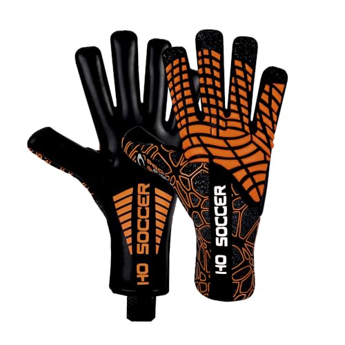 HO Soccer Pro Evolution NG Web Orange Torwarthandschuhe, Unisex, Schwarz/Orange von HO Soccer