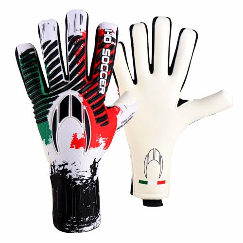 HO Soccer Pro Evolution Squadra Negative Italy Torwarthandschuhe, Unisex, Erwachsene, Grün/Weiß/Rot, 10,5 HO Soccer Pro Evolution Squadra Negative Italy Torwarthandschuhe, Unisex, Erwachsene, Grün/Weiß/Rot, 10,5 von HO Soccer