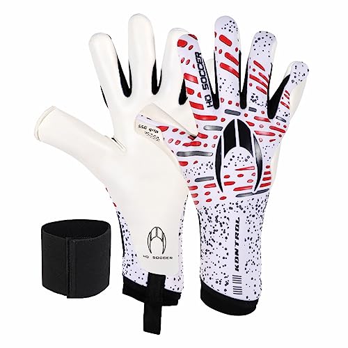 HO Soccer SSG KONTROL Torwarthandschuhe, Unisex, Erwachsene, Weiß/Rot, 7 HO Soccer SSG KONTROL Torwarthandschuhe, Unisex, Erwachsene, Weiß/Rot, 7 von HO Soccer