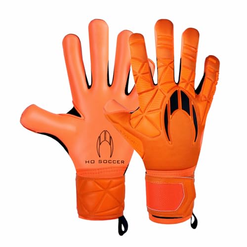 HO Soccer SSG Legend Ergo Gecko Orange Skin Torwarthandschuhe, Unisex, Erwachsene, Orange/Schwarz, 10.5 von HO Soccer