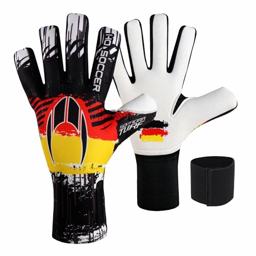 HO Soccer Squadra Turf Negative Germany Torwarthandschuhe, Uni, Kinder, Schwarz/Rot/Gelb HO Soccer Squadra Turf Negative Germany Torwarthandschuhe, Uni, Kinder, Schwarz/Rot/Gelb von HO Soccer