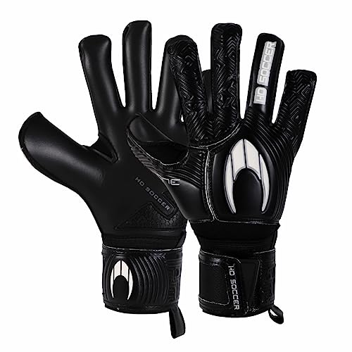 HO Soccer Ultimate One Negative Blackout Torwarthandschuhe, Unisex, Erwachsene, Schwarz/Silber, 10,5 von HO Soccer