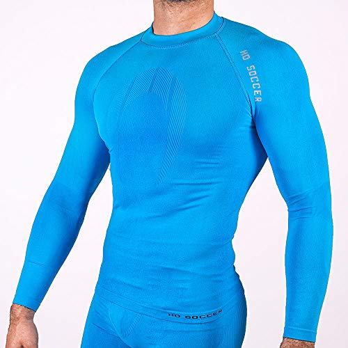 HO Soccer Underwear Shirt Performance ML Blue Thermo-Shirt Lang, Erwachsene Unisex, Blau, XL HO Soccer Underwear Shirt Performance ML Blue Thermo-Shirt Lang, Erwachsene Unisex, Blau, XL von HO Soccer