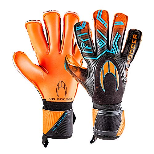 HO Soccer ESKUDO II ROLL/Gecko DEEP ORANGE Torwarthandschuhe, Unisex, Erwachsene, Orange/Schwarz, 10 von HO Soccer