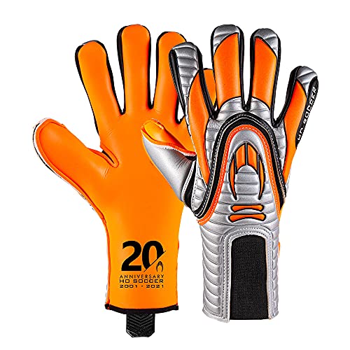 Ho Soccer Enigma Special Edition Silver/Fluo Orange, Torwarthandschuhe, Unisex, Erwachsene, Silber/Orange, 11 von HO Soccer