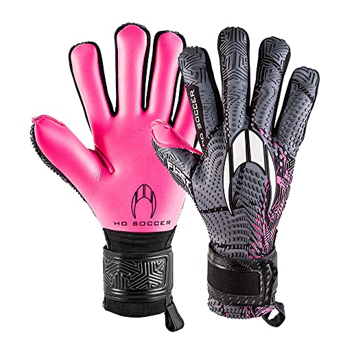 Ho Soccer First Superlight Negative Mark Pink Torwarthandschuhe, Unisex, Erwachsene, Schwarz/Rosa, 8 von HO Soccer